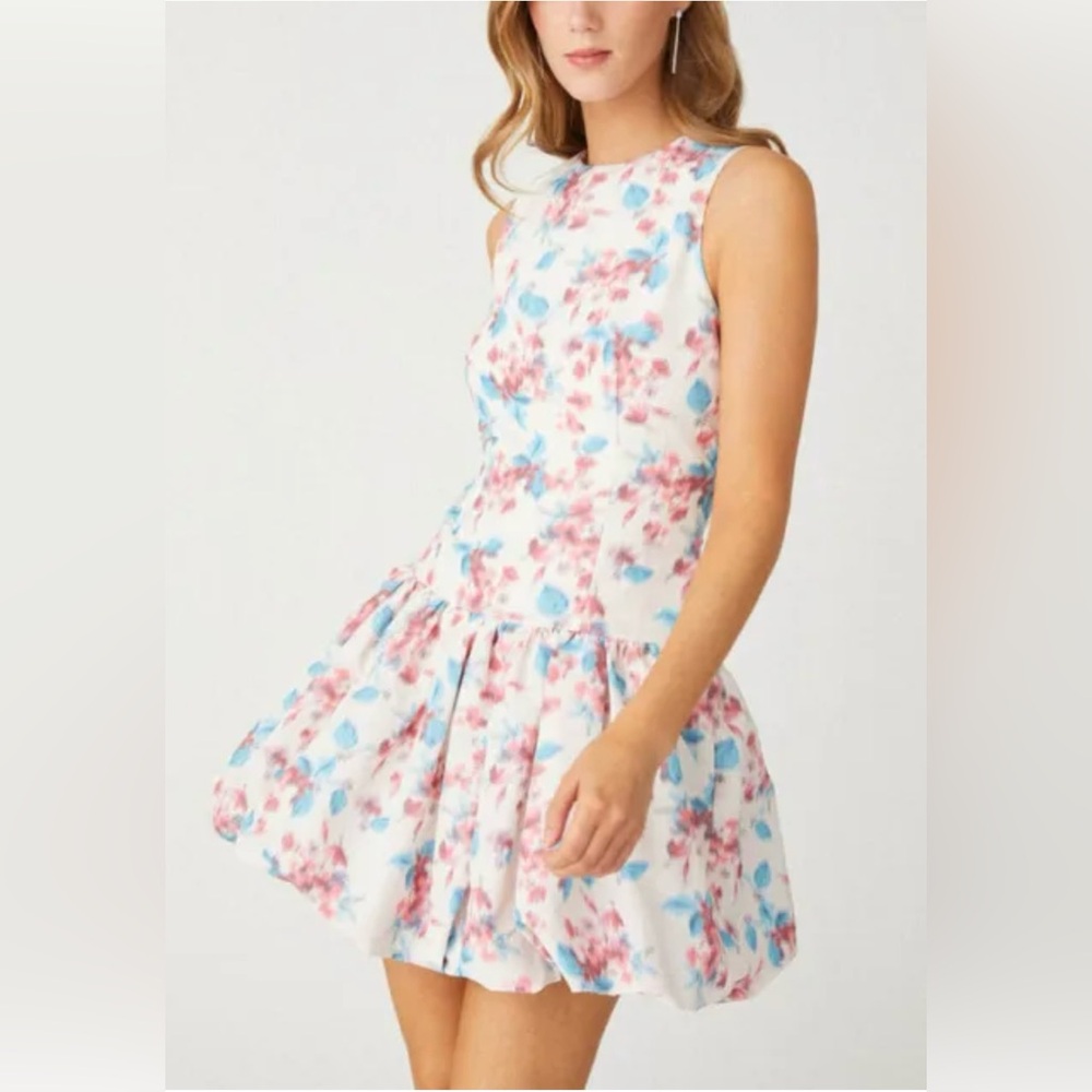NWT SHOSHANNA RAFFAELLA MIDNIGHT BUBBLE HEM DRESS SAKS ANTHROPOLOGIE Orig $550!